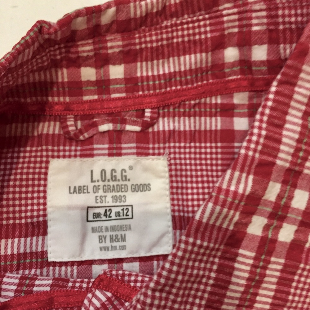 2 for $15 Party Host Appreciation🌈 Cotton Plisse Seersucker Gingham Shirt - Picture 2 of 6
